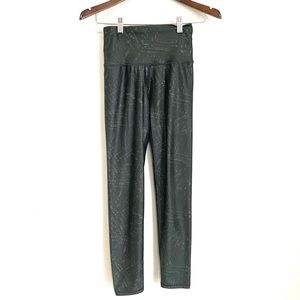 AERIE Womens Small Gray Full Length Ruched Mesh Leggings WW16